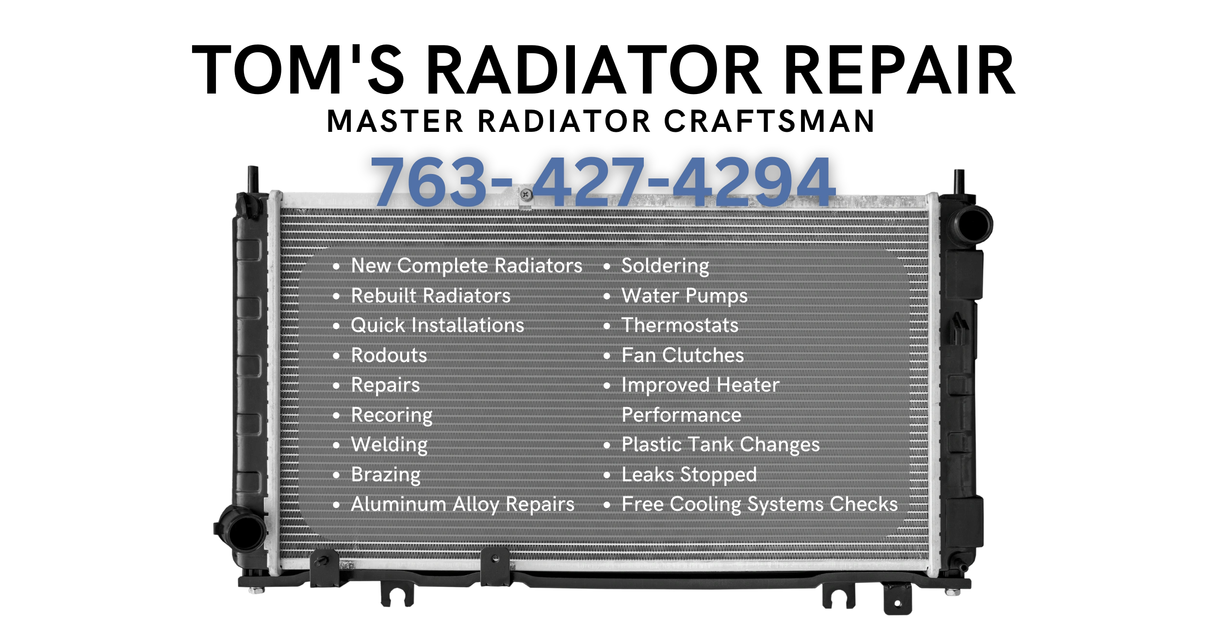 Tom's Radiator Repair Radiator Repair, Auto Repair